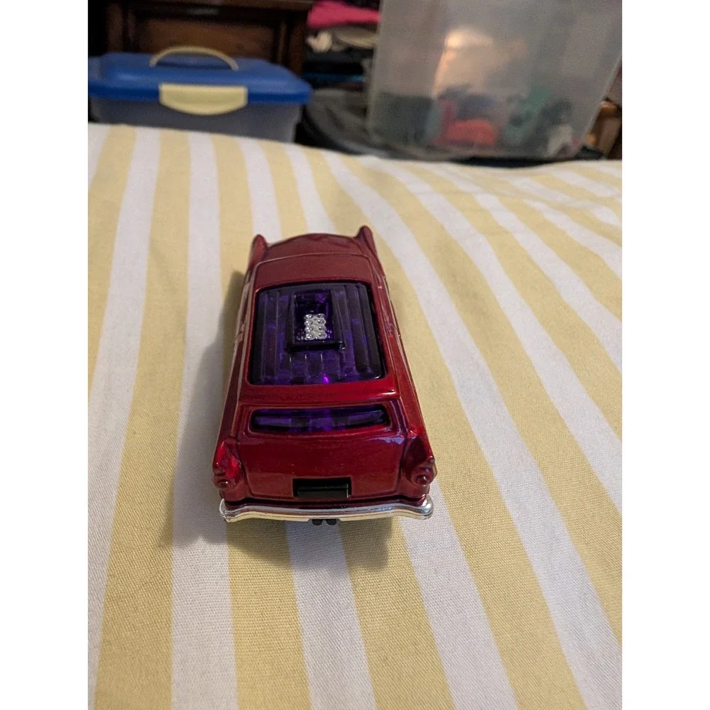 2015 Hot Wheels #225 HW Workshop-HW Garage 8 CRATE Dark Red w/Chrome OH5 Spokes